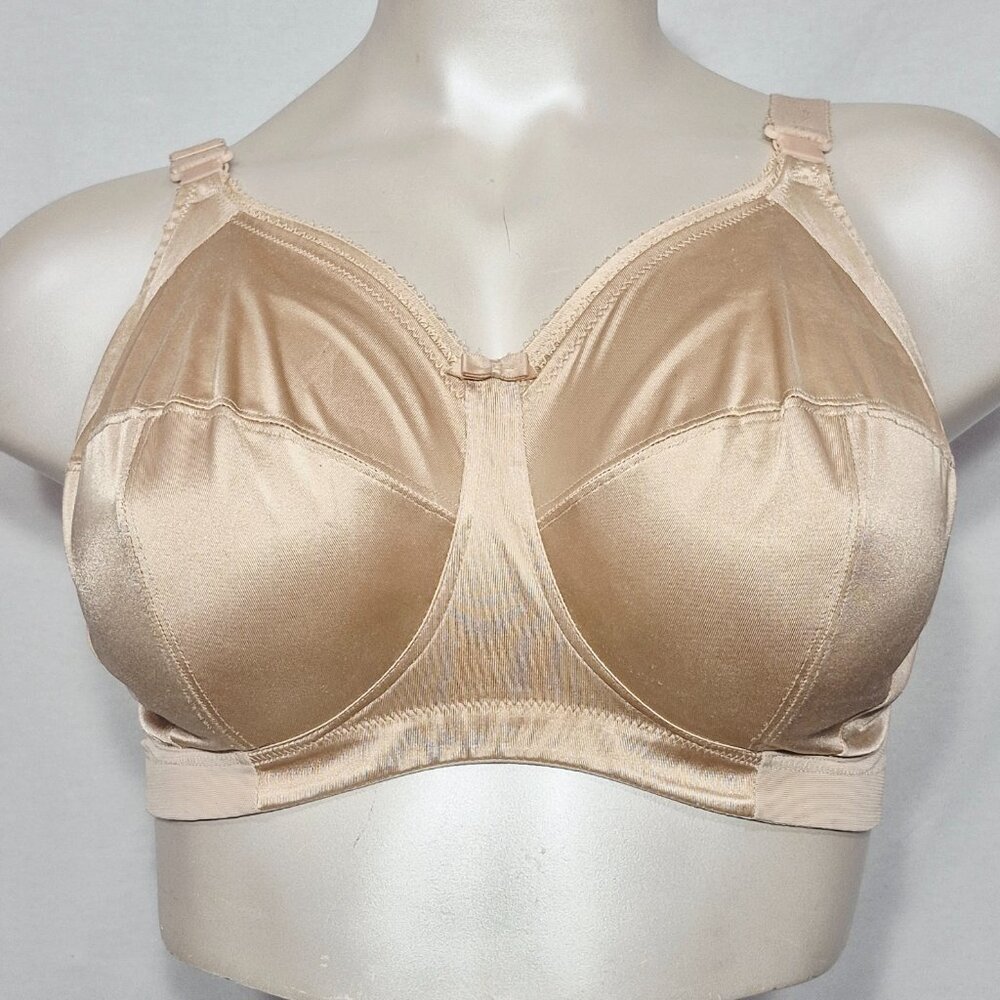 36H US (36FF UK) Goddess 6092 Keira‎ Wire Free Nursing Bra Beige